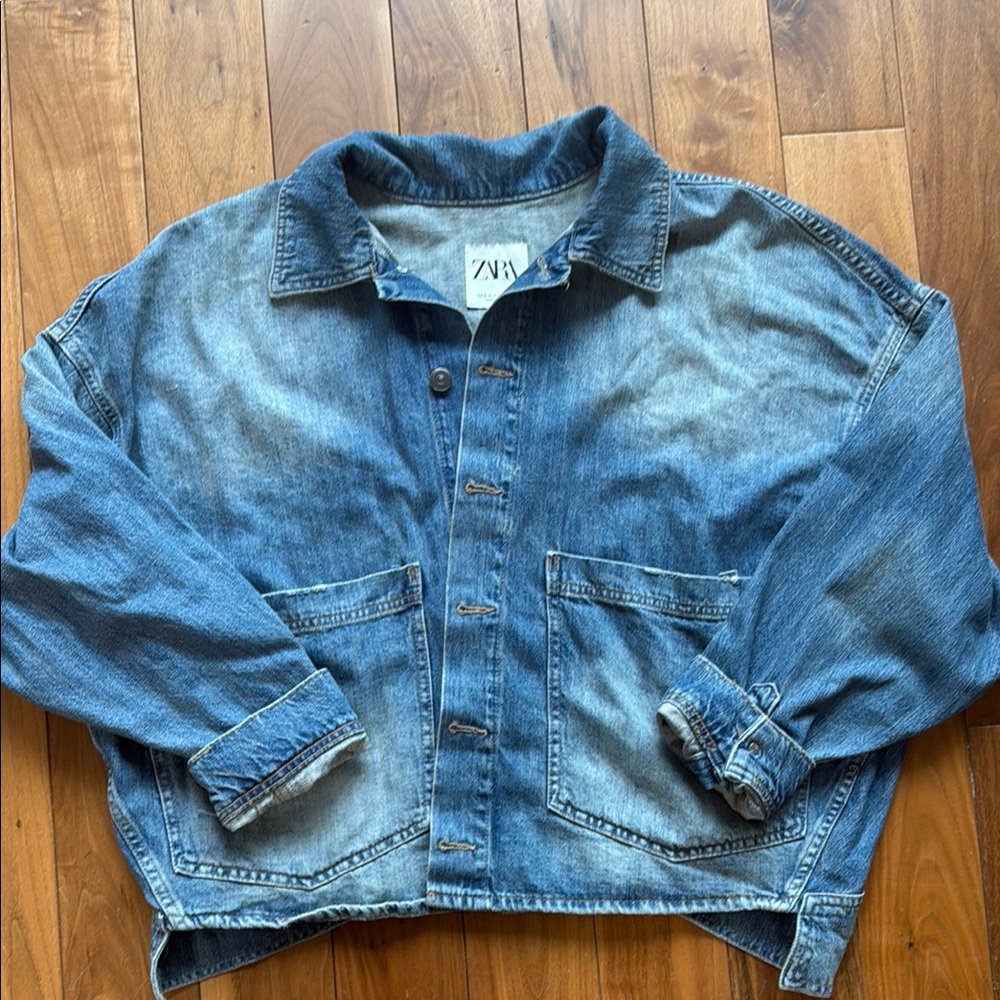 Zara Light Blue Denim Jacket
